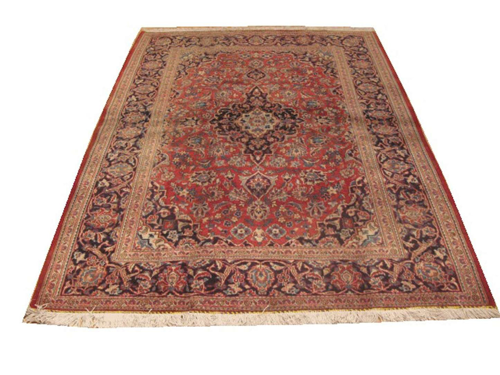 4' 1" x 6' 7" Persian Kashan Rug image 0