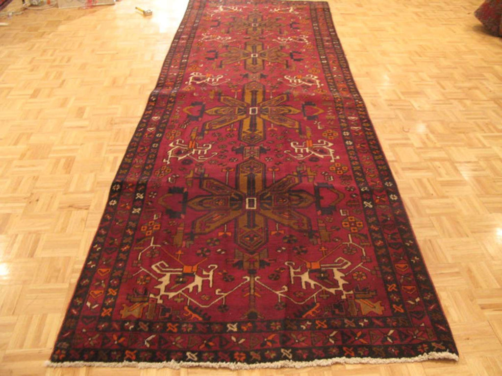 4' 6" x 14' 4" Persian Heriz Runner image 1