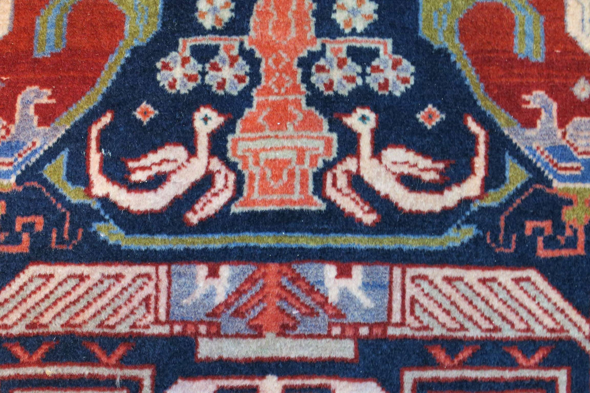 7' 2" x 10' 4" Vintage Ardabil Rug image 4