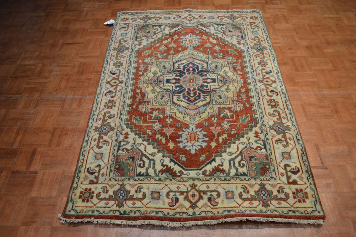 4' 0" x 6' 0" India Serapi Rug image 1