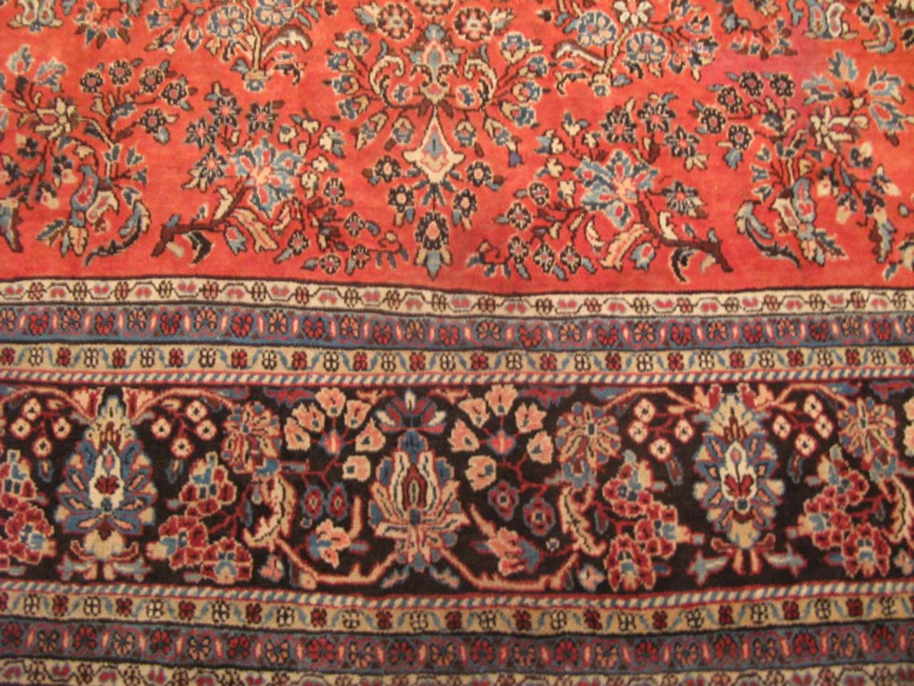 8' 9" x 12' 7" Persian Sarouk Rug image 5