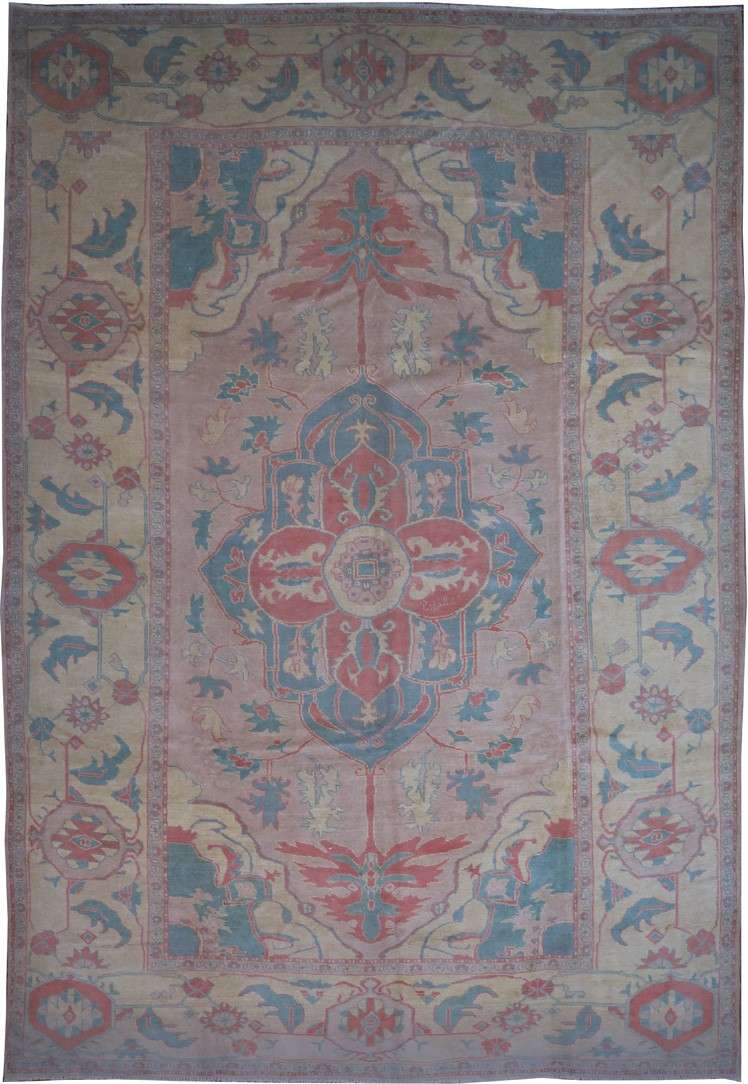 10' 4" x 14' 7" Turkish Oushak Rug image 0