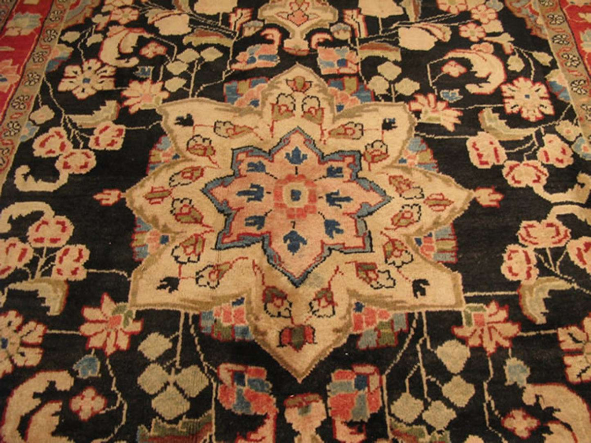4' 9" x 7' 2" Persian Sarouk Rug image 4