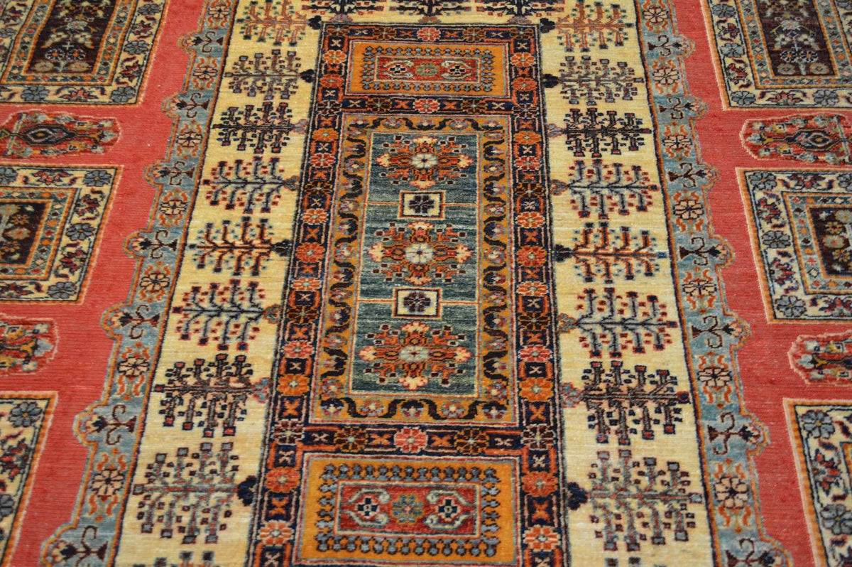 6' 8" x 9' 3" Pakistan Barjasta Rug image 6