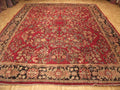 8' 8" x 11' 9" Persian Sarouk Rug image 1