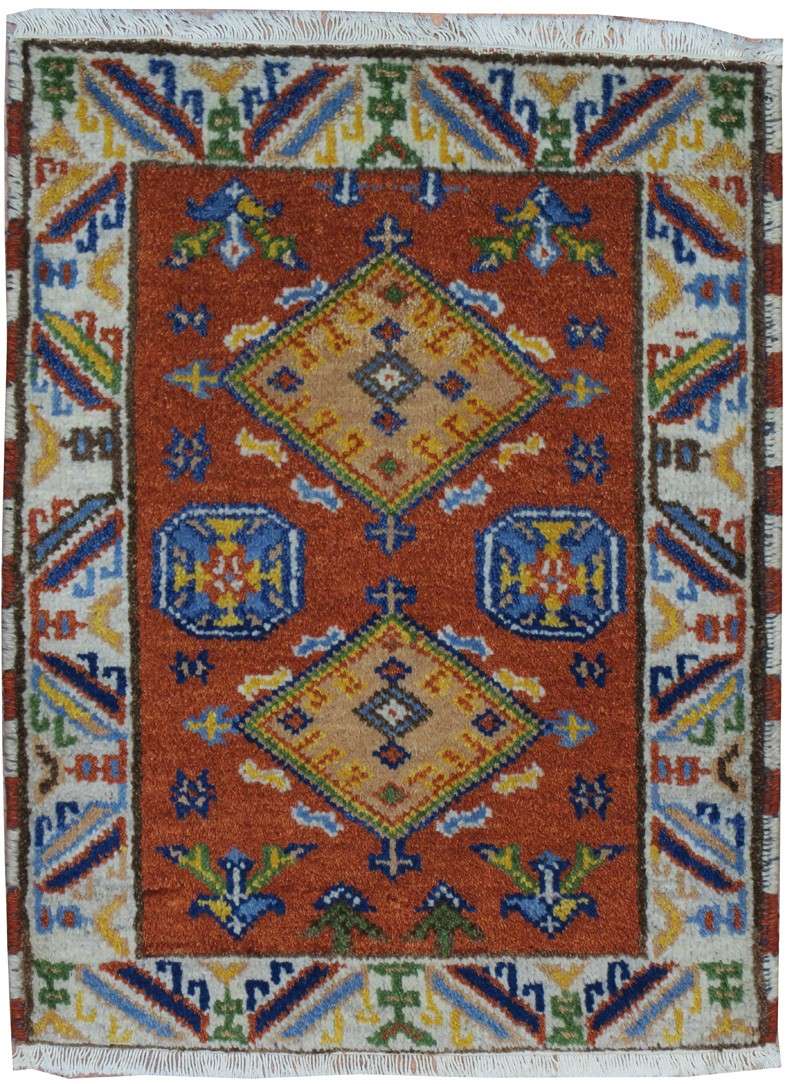 2' 0" x 3' 0" India Kazak Rug image 0