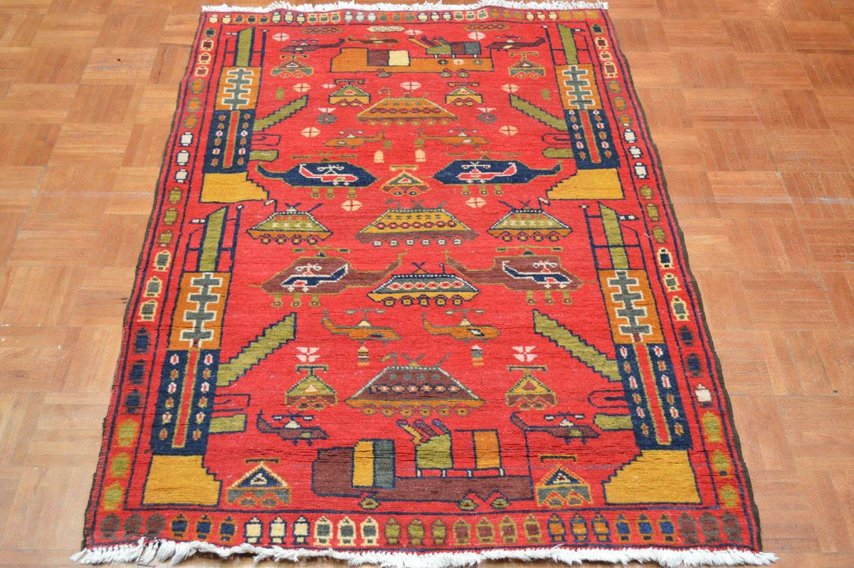 3' 3" x 5' 1" Caucasian Kazak Rug image 1