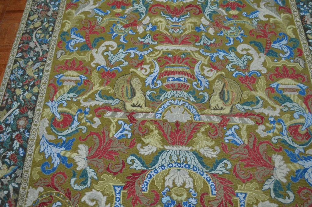 5' 6" x 8' 6" French Needlepoint Rug image 9