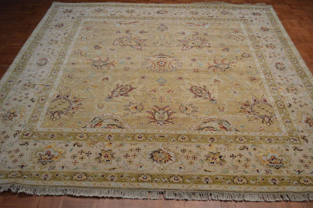 7' 8" x 8' 3" India Sultanabad Square Rug image 1