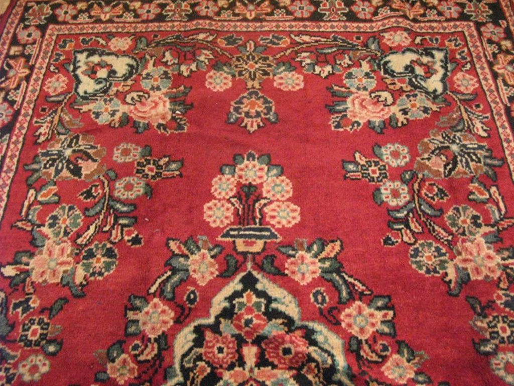 4' 4" x 6' 7" Vintage Sarouk Rug image 8